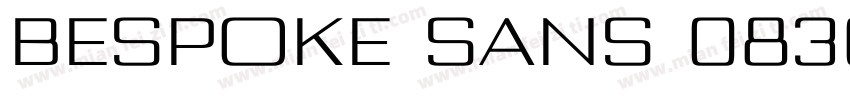 BESPOKE SANS 0830 Master Black字体转换
